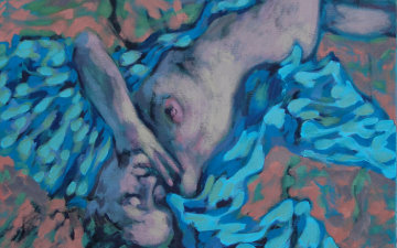 Mark Krause - Kimone 2014 Öl-Acryl auf Leinwand 85 x 80 cm